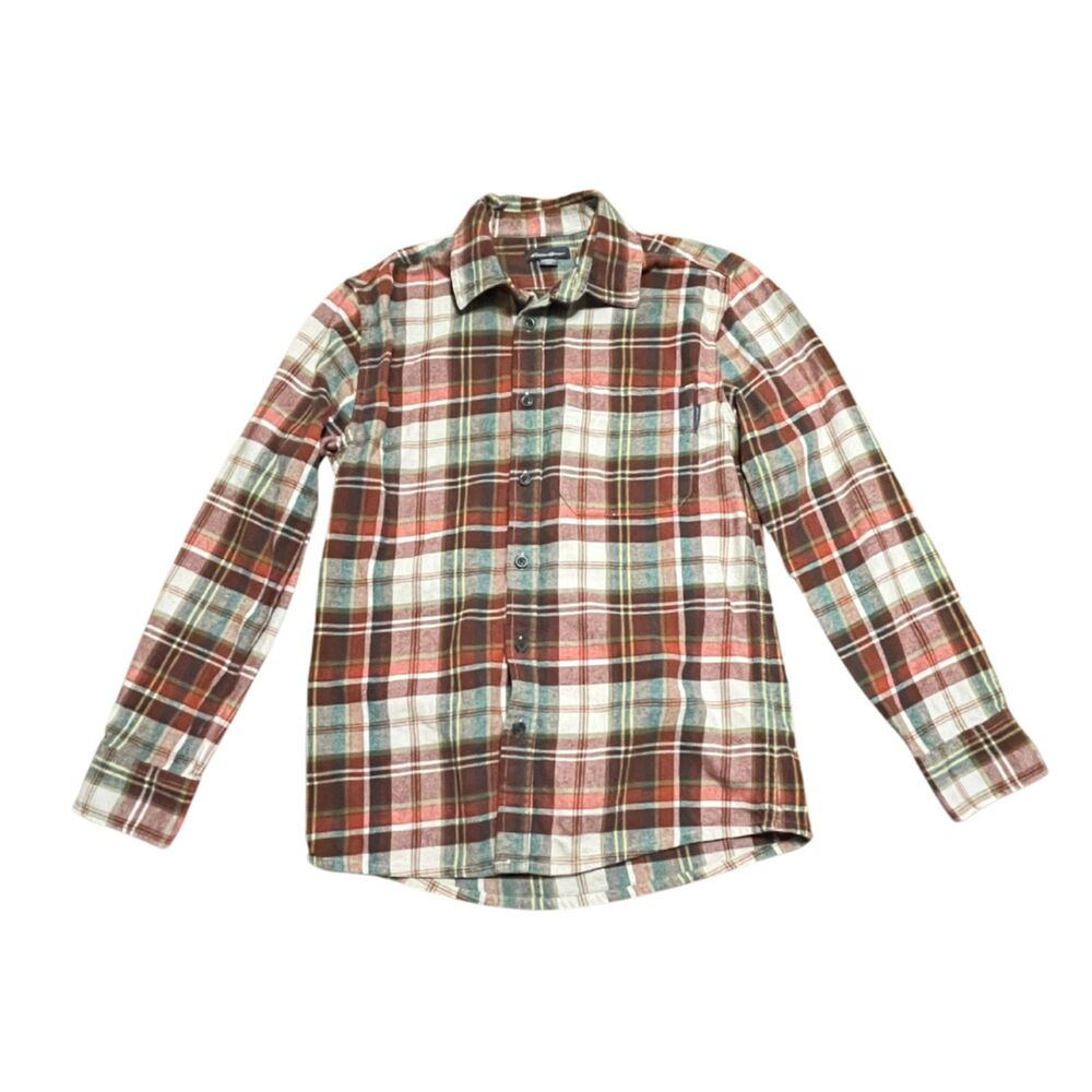 Women's Eddie Bauer Rust Colored Fall Plaid Size Small